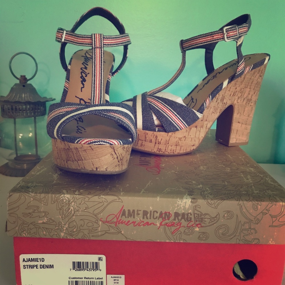 AMERICAN RAG Platform heels sandals